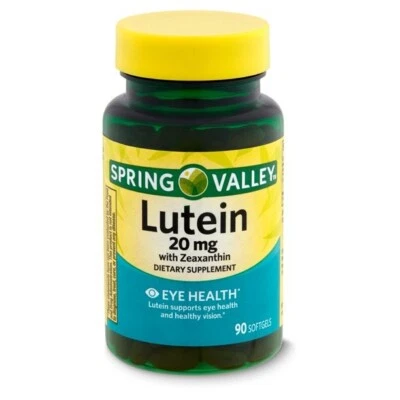 NEW Spring Valley Lutein with Zeaxanthin Dietary Supplement, 20 mg, 90 count - Image 1 of 3