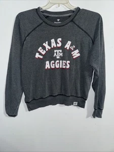 Fanatics Gray Texas A&M Aggies Sweatshirt Soft Retro Vibe Inside Out Seams Sz S - Picture 1 of 5
