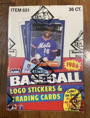 1986 Fleer Baseball Wax Pack Box 36 Factory Sealed BBC FASC: From A Sealed Case - Image 1 of 4