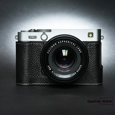 Media funda de cuero genuino para cámara Fujifilm XE5 X-E5 TP inserto hecho a mano Foto 1 de 4