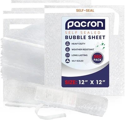 Bubble Sheets for Packing & Moving Supplies - 12"x12" Pre-Cut Cushioning Wrap - Image 1 of 4