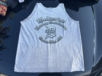 Camiseta sin mangas Harley Davidson Detroit Tigers para hombre 2XL Clinton Township Michigan Foto 1 de 4