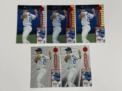 1997 Select #33 Ryne Sandberg Base Card and Every Parallel (All 5 Cards) - Image 1 of 4