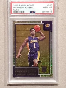 2015 Panini NBA Hoops GOLD #265 D'Angelo Russell Rookie PSA 10 (RC) - Picture 1 of 2