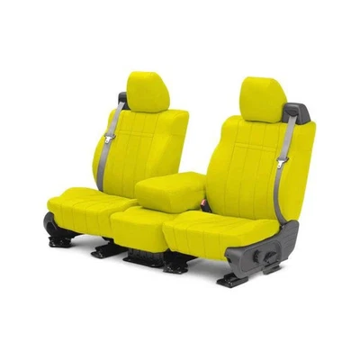 Fundas de asiento personalizadas amarillas primera fila para Hummer H3 06-08 CalTrend NeoSupreme Foto 1 de 3