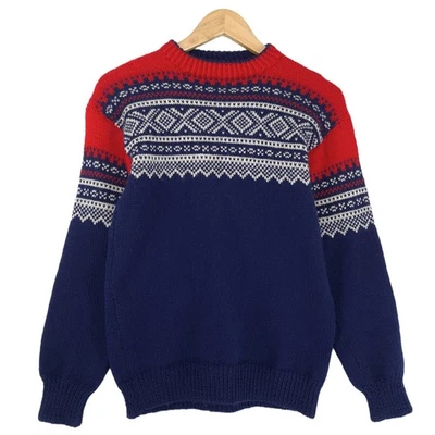 Nordic Sweater Scandinavian Fair Isle Vintage Warm Knit Women Tm4 Size XS - Image 1 of 4