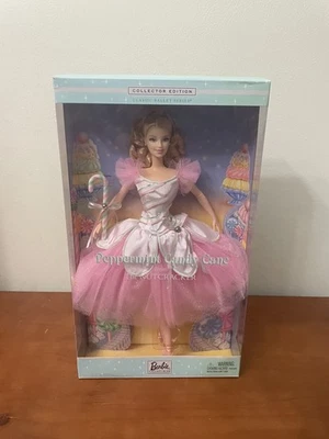 New 2002 Peppermint Candy Cane Barbie Doll/Box Damage&Flawed! Ballet/Nutcracker. - Image 1 of 4