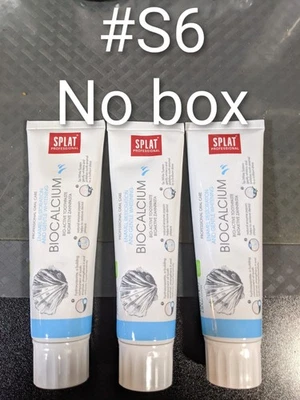 3x Splat Enamel Restoration & Safe Whitening Toothpaste Biocalcium 100g  06/26 - Image 1 of 3