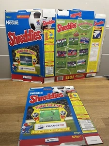 2 x Frankreich 98 WM Lentikular Fußball Karten Vintage Shreddies 1998 selten - Bild 1 von 12