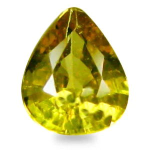 0,38 ct Super-Top AAA+ Birnenform (5 x 4 mm) gelb gelb Saphir Stein - Bild 1 von 1