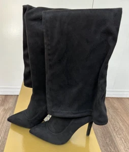 Women's THALIA SODI Black Rominaa Riding Bootie Pointed Toe Stiletto Zip 5 - Picture 1 of 6