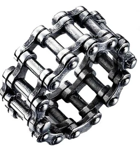 Herren Jungen Motorrad Edelstahl Bike Biker Love Ring Bandbreite 12mm - Bild 1 von 12