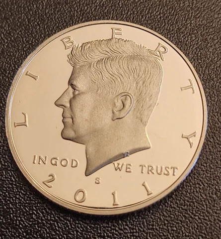 2011 S Silver PROOF KENNEDY HALF DOLLAR - From Proof Set - FREE SHIPPING Cover