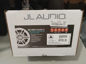 JL Audio M6-10IB-S-GwGw-4 M6 10" Marine Subwoofer Driver - Classic Grill - Picture 1 of 2