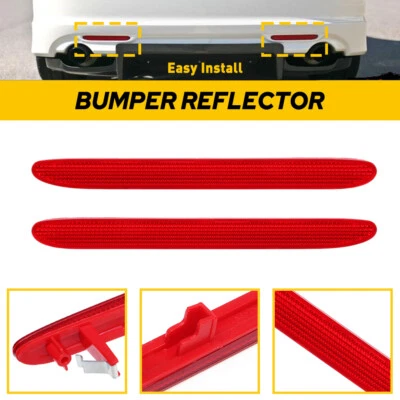 Luz reflectora parachoques trasero roja izquierda+derecha para Honda Element 2009 2010 2011 Foto 1 de 4