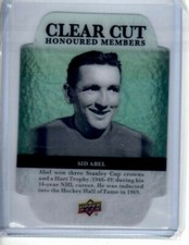 2019-20 Upper Deck Clearcut Honoured Members #HOF-92 Serial #015/100 Sid Abel
