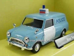 AUSTIN MORRIS MINI POLICE VAN MODEL BMC 1/43RD SCALE PANDA COLOURS EXAMPLE ~#~ - Picture 1 of 5