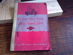 Harley Davidson 1950  Rider's Hand Book 61 And 74 Overhead Valve Twin Models - Picture 1 of 2