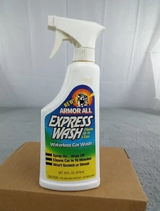 Vintage Collectible Armor All Car Express Wash Waterless 90s 16 Oz - Picture 1 of 8