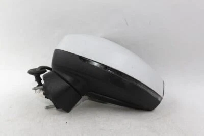 Left Driver Side White Door Mirror Power Sedan Fits 2015-2018 AUDI A3 OEM #27686 - Image 1 of 4