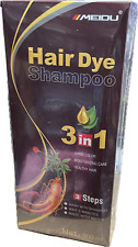 Hair Dye Shampoo 3 in 1 Hair Shampoo Instant Hair Dye (Wine Red)