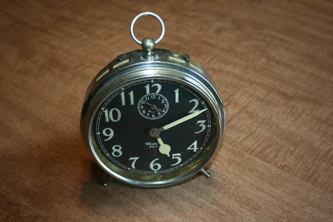 Vintage Westclox Big Ben Black Face Peg Leg Alarm Clock Ticking See Pix!! Cover