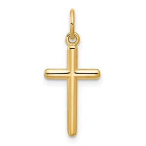 14k Yellow Gold Cross Pendant - Picture 1 of 7