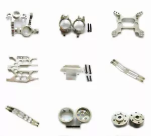 Aluminum metal Upgrade Parts fit For Axial Yeti Rock Racer 90026 1:10 Car Silver - Picture 1 of 39