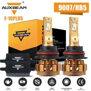 AUXBEAM 9007 CANBUS LED Headlight Hi-Lo Beam for Ford F-150 92-03 F-250 92-1999 - Picture 1 of 12