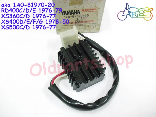 Yamaha RD400 Rectifier Regulator NOS XS360 XS400 XS500 Voltage Regu 1L9-81970-60 Foto 1 de 1