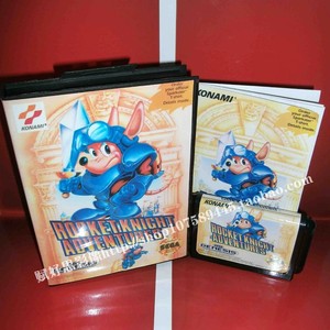 Rocket knight adventures with Box & Manual 16 bit Sega MD game Cartridge Mega
