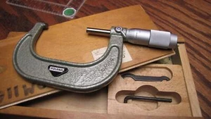 Poland 2" - 3" Micrometer .001" with tools and wood storage box - Picture 1 of 1