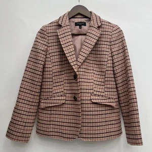 Chaqueta Blazer Talbots Shetland Aberdeen Petite - Pata de Gallo - Talla 4P - Bolsillos - Imagen 1 de 8