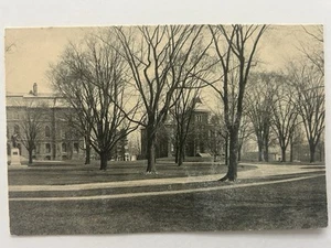 Vintage RPPC Postcard Building And Trees - Unknown Location / Antique - Picture 1 of 2