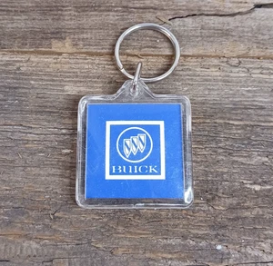 Vintage Lucite Acrylic Keychain Key Ring Buick Dealer Mason City Iowa Dealership - Picture 1 of 3