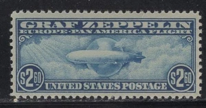 WC1_33586.H UNITED STATES. $2.60 1930 GRAF ZEPPELIN air mail stamp. Sc.C15. MLH - Picture 1 of 1