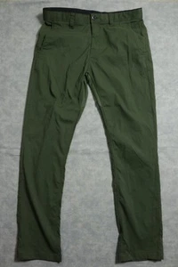 Volcom Pants Mens 36 Green Stretch Performance Chino Straight Leg Casual Outdoor - Imagen 1 de 15