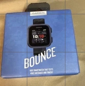 Garmin Bounce Kid Smartwatch bidirectionnel texte et message vocal localisation piste - noir - Photo 1 sur 8