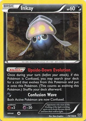Inkay (74) Uncommon XY Base Set 74/146 LP Normal - Image 1 of 2