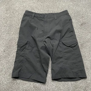 Montbell Cargo Shorts Mens Small Black Outdoor Nylon Stretch Hiking Pockets - Picture 1 of 5