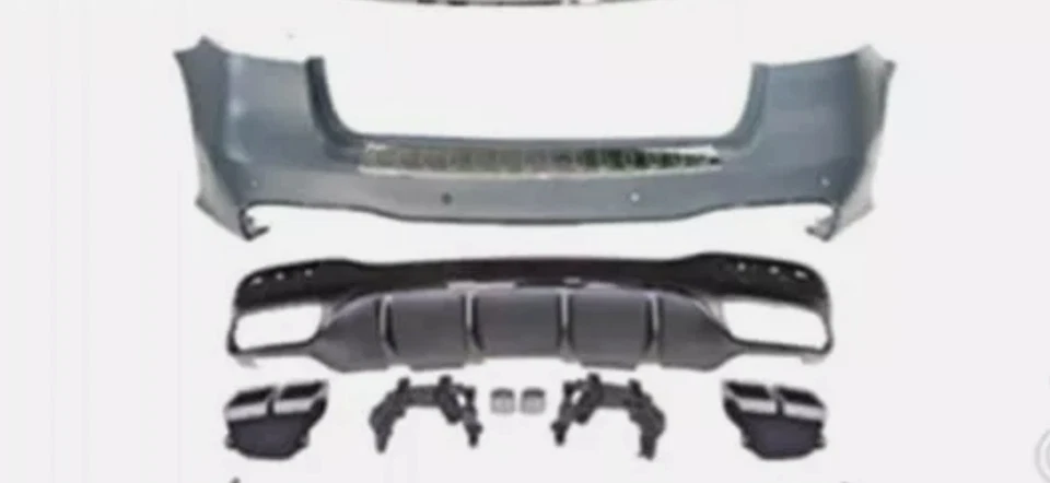 Kit parachoques trasero estilo AMG Facelift GLE W166 2015-19 para Mercedes Benz GLE W166 Foto 1 de 1