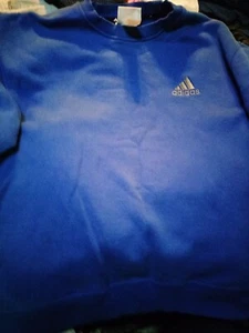 ADIDAS Men's M Chest Logo Crewneck Sweatshirt, Heavyweight Pullover - Picture 1 of 2