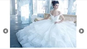 lazaro 3309 wedding dress - Picture 1 of 2