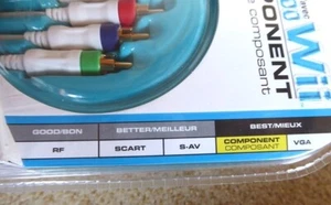 Komponenten Kabel / Component Cable für Nintendo Wii Konsole HD AV TV - MadCatz - Bild 1 von 10
