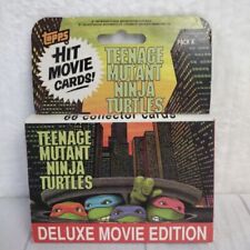 1990 TOPPS TEENAGE MUTANT NINJA TURTLES DELUXE MOVIE EDITION 66 CARD BOX SET