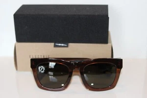 NEW IN BOX W/CASE ELECTRIC SUNGLASSES CRASHER 53 TOBACOO / GREY POLAR - Picture 1 of 7