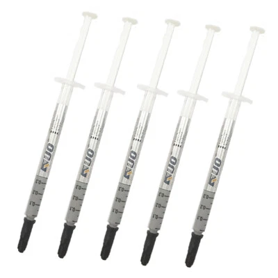 5 Pack Silver Thermal Grease CPU Heatsink Compound Paste Syringe - Image 1 of 4