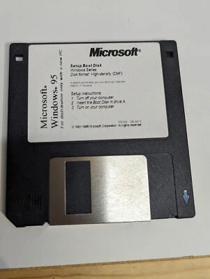 Microsoft Windows 95 Software 3.5" Floppy Disk - Pick the Disk You Need - Image 1 of 4