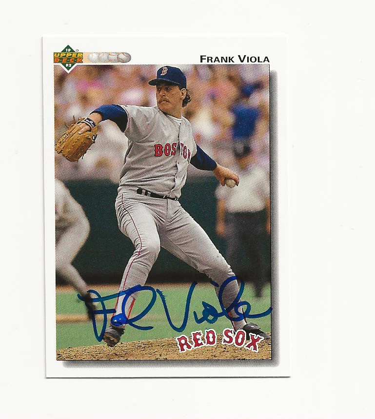 TARJETA AUTOGRAFIADA DE FRANK VIOLA RED SOX Foto 1 de 1