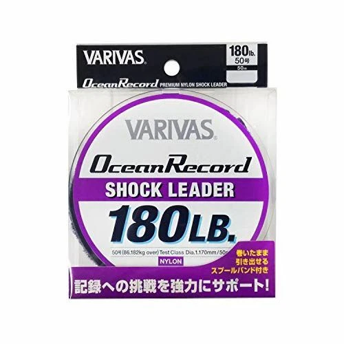 VARIVAS VARIVAS Ocean Record Shock Leader Nylon 50m #50 180lb Nuevo Foto 1 de 1